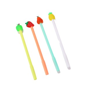 เครื่องเขียนเจลผลไม้จำลองลายการ์ตูนอุปกรณ์สำนักงานหลอดเข็มปากกาสีดำ - Product Image 5