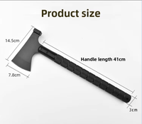 Tomahawk multifonctionnel de survie en aluminium industriel à poignée antidérapante pour le camping, la chasse et les activités tactiques en extérieur