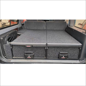 Y61 Car <b>Bed</b> <b>Slide</b> Out Drawer Storage Car Truck 4WD Drawer Set up for Patrol Y61 Nissan Dual Sliding Drawers - Product Image 2