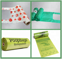 Bolsa plana de camiseta de plástico de basura de alta velocidad de popularidad del mercado en máquina de fabricación de rollos con núcleo