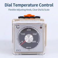 Contrôleur de température intelligent PID réglable par bouton XRKC E5C2, type K, 0-200 ℃ /0-400 ℃   Contrôleur de température industriel