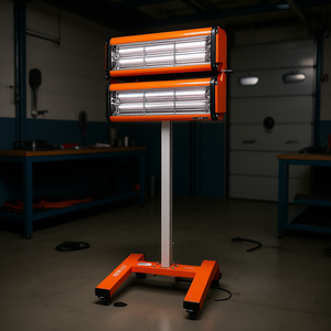 Lámpara de Calentamiento Infrarroja Ryobi de 2200W, Calentador de Cabina de Pintura para Automóviles de Aleación de Aluminio, Luz Blanca Cálida - Product Image 2