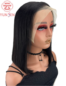 Peluca de Cabello Humano 100% con Frente de Encaje |   Estilo Popular Europeo y Americano - Product Image 2