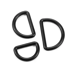 20/25/32/38mm Zinc Alloy Seamless Metal D Ring Loop For Pet Collar