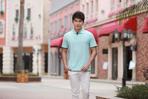 Original 100% Pique <span class=keywords><strong>CVC</strong></span> coton chemise polo de golf personnalisé blanc luxe polo T-shirt hommes polos pour hommes - Product Image 2