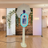 Photomaton portable pour iPad avec impression instantanée et partage sur les réseaux sociaux, idéal pour les mariages, les fêtes et les événements