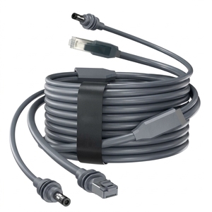 สายเคเบิลเครือข่ายอีเธอร์เน็ต RJ45 LAN แบบกันน้ำ Gen4 Satellite ขนาด 2in2 พร้อมสายไฟ DC ตัวผู้สำหรับต่อขยาย Starlink Mini - Product Image 1