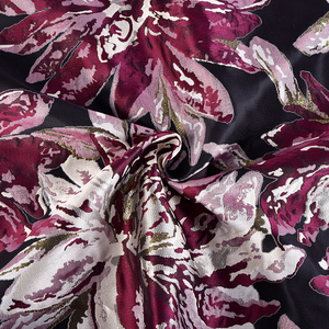 JSB82 Tela Jacquard de Poliéster de Lujo, Sin Pedido Mínimo, Diseño Floral Personalizado, <span class=keywords><strong>Brocado</strong></span> Jacquard, Tejido Metálico para Trajes de <span class=keywords><strong>Hombre</strong></span> - Product Image 5