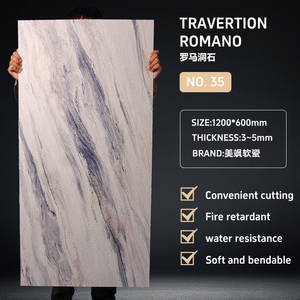 Panel de Pared de Piedra Flexible con Textura Artística MCM - Acabado de Piedra Lineal Artístico de Lujo Ligero, Impermeable, para Interiores, Hoteles y <span class=keywords><strong>Cocinas</strong></span> - Product Image 6