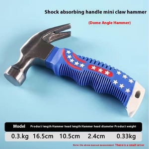 Marteau <span class=keywords><strong>de</strong></span> charpentier avec bord magnétique, marteau à griffes antidérapant, absorption des clous, angle droit, outil <span class=keywords><strong>de</strong></span> qualité supérieure - Product Image 6