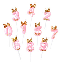 Bougies créatives Prince et Princesse, décoration de gâteau en forme d'arc pour garçons et filles, fête de premier anniversaire, décoration de maison pour le Nouvel An