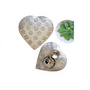 Luxury Home <b>Decorative</b> Set of 2 Pcs Metal <b>Heart</b> Bowls Usage <b>for</b> Home <b>Decorative</b> Wedding Party Birthday Gift Idea - Product Image 1