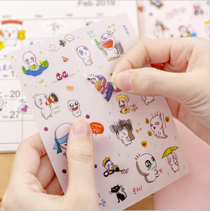 <span class=keywords><strong>De</strong></span> <span class=keywords><strong>dibujos</strong></span> animados <span class=keywords><strong>de</strong></span> los niños <span class=keywords><strong>de</strong></span> gato pegatinas <span class=keywords><strong>de</strong></span> vinilo para portátil monopatín bicicleta equipaje para adolescentes niños y <span class=keywords><strong>niñas</strong></span> - Product Image 2