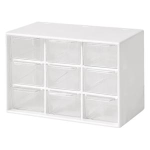 Nine Grid <b>Storage</b> Box Transparent Desktop Organizer 203x133x68mm Plastic Multi-Purpose Neatening For Desk - Product Image 2