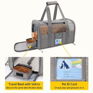 Transportín para Mascotas Aprobado por Aerolíneas, Transportines para Gatos Medianos y Pequeños, Transportines Suaves para Perros Pequeños y Medianos - Product Image 4