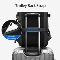 Mochila para Portátil de Negocios con Gran Capacidad de Expansión, Carga USB, Múltiples Compartimentos, para Oficina, Trabajo, Viajes, Salidas Diarias y Desplazamientos