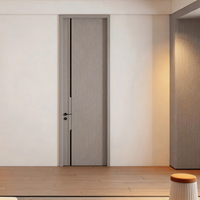 Portes Modernes 2026 – Porte Intérieure en Noyer Massif, Panneau en Bois, Couleur Personnalisée, pour Salon – Vente en Gros Direct Usine
