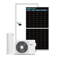 Climatiseur solaire hybride AC/DC 9000btu 12000btu 18000btu 24000btu en option, type split, pour usage domestique