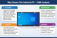 PC Industrial Todo en Uno con Pantalla Táctil, Windows 10, Intel, Pantalla Capacitiva de 21.5 Pulgadas, para Punto de Venta, Minoristas, Almacenes y Kioscos