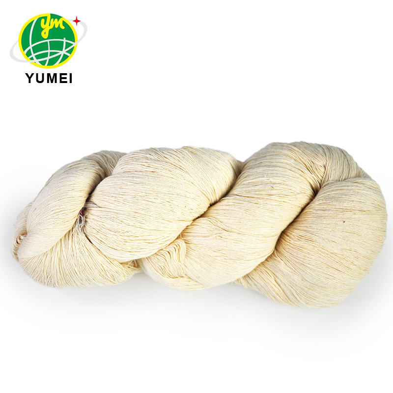 Wholesale Yarns Fancy Knitting Milk Cotton Recycled Raw White Cotton Yarn for Knitting