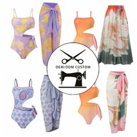 Conjunto de Bikini Retro de 2 Piezas con Estampado Personalizado de Alta Calidad, Bikini Sexy para Adolescentes y Jóvenes