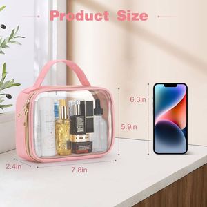 Custom Transparent Portable Toiletry Bag, <b>Large</b>-capacity Skincare Storage <b>Box</b>, Personalized Travel Promotional <b>Gift</b> - Product Image 4