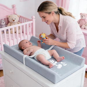 <span class=keywords><strong>Table</strong></span> <span class=keywords><strong>à</strong></span> <span class=keywords><strong>langer</strong></span> portable légère avec housses imperméables pour nouveau-né - Product Image 5