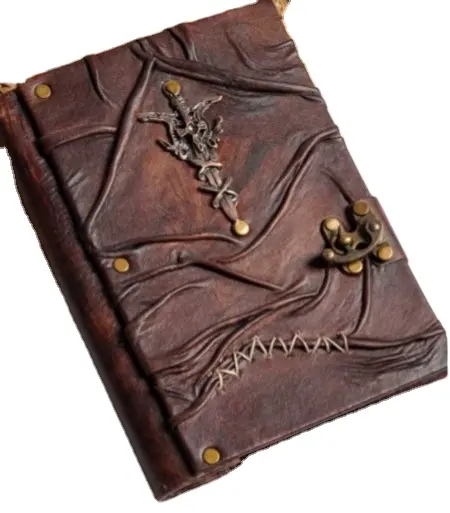 Op Maat Gemaakte Blanco Handgemaakte Dagboekomslag Schetsboek Tekening Journal Book Vintage Lederen Notebook