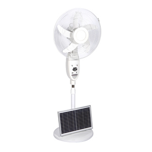 Air <strong>Cooler</strong> 12v <strong>Ac</strong> Dc Ventilador Solar Rechargeable Standing Fan with Light and Remote Control - Product Image 1