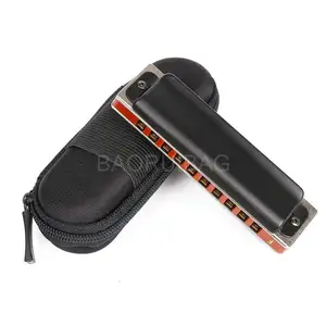 Custom Musical Instrument Violin Guitar Capo Fashion Ten Hole Accent Harmonica Portable EVA Harmonica Case