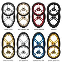 Roues faciles à utiliser Aceoffix Bike Ezwheel Easywheels 56mm, utilisables pour les vélos pliants Brompton Pikes 3sixty Camp Royale