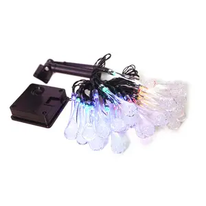 Power Colorful Holiday Water Droplets String Lamp Led Solar Outdoor Light String