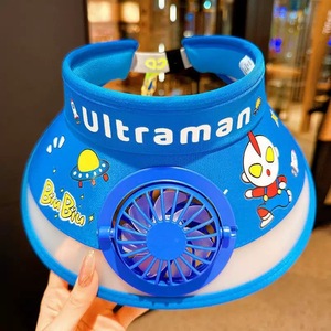 Cappello Estivo 2025 Open Top per Bambini e Bambine, con Ventilatore Ricaricabile a Cartone Animato, Regolabile, Protezione Solare, per Viaggi Quotidiani e Casual, 100% - Product Image 6