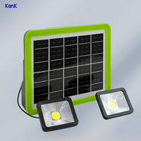 Système solaire avec batterie, 2 lampes LED solaires pour l'éclairage domestique avec batterie 4800mAh