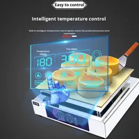 Machine à Soufflés Professionnelle, Appareil à Mochi, Appareil à Takoyaki, Appareil à Crêpes, Plaque de Cuisson Électrique Tendance, avec Extinction Automatique du Gaz
