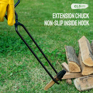 Heavy-Duty <b>Metal</b> Charcoal <b>Tongs</b> Long Handle Modern Heat Resistant BBQ Grill Fire Pit Campfire <b>Tongs</b> for Camping Picnic Bonfire - Product Image 3