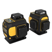 Haute précision faisceau vert Rechargeable 4D 16 lignes auto-nivelant Mode d'impulsion niveaux laser Protection IP54