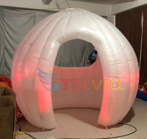 <span class=keywords><strong>Cabina</strong></span> de <span class=keywords><strong>DJ</strong></span> redonda portátil con luz Led grande para escenario, <span class=keywords><strong>cabina</strong></span> inflable para <span class=keywords><strong>DJ</strong></span>, tienda de fiesta para club nocturno - Product Image 6