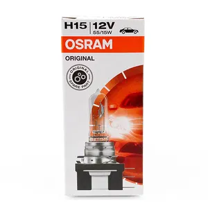 OSRAM 64176 H15 12V 55/15W Halogen Bulb Automotive Lighting Headlight Lamp Made in Germany