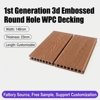 Planches de terrasse en composite bois-plastique (WPC) co-extrudées de 2e génération, modernes, pour sols extérieurs de jardin et de patio