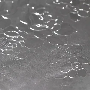 실버 꽃 패턴 기름 증거 벽지 주방 장식 물 증거 3D 자체 접착 PVC 알루미늄 호일 필름