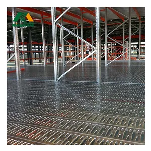 Steel mezzanine racking floor/grating system