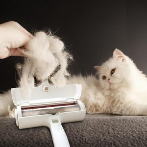 One-Click Shedding <b>Pet</b> Hair Removal <b>Brush</b> Ultimate Tool for Cats & Dogs Grooming Roller Comb Logo Custom - Product Image 2