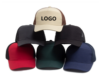 Gorra Trucker Vintage de 5 Paneles Personalizada al por Mayor, Regalo Corporativo, Logotipo de Marca, Impresión por Transferencia de Calor, 100% Algodón, Parte Trasera de Malla, Gorra Deportiva