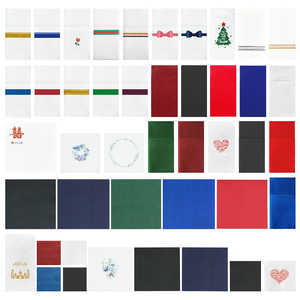 <span class=keywords><strong>Serviettes</strong></span> <span class=keywords><strong>en</strong></span> papier personnalisées imprimées <span class=keywords><strong>en</strong></span> couleurs, couteau, fourchette et serviette <span class=keywords><strong>en</strong></span> tissu colorés pour le dîner, l'hôtel et le restaurant - Product Image 2