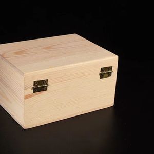 Wooden Storage Boxes Set 3Pcs Lockable Flip Top Jewelry Organizer Desktop <b>Box</b> Handmade Wood Material China Origin - Product Image 3