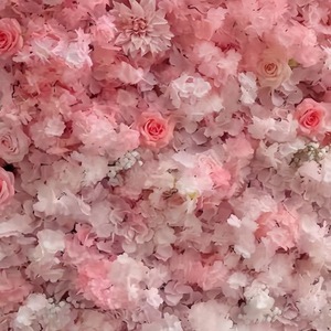 Ombre Terracotta and White Rose <b>Flower</b> <b>Wall</b> Dense Floral Panel Warm Tone For Wedding Party Backdrop Decor - Product Image 5