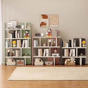 Tủ sách đơn giản kệ đứng sàn phòng khách hộ gia đình trẻ em của cuốn sách lưu trữ nhiều lớp tổ chức kệ giá sách - Product Image 5