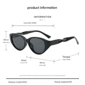 Gafas de Sol Personalizadas con Logotipo, Estilo Vintage 2025, Montura Grande para Hombre, Lentes Degradadas con Protección UV400, Patillas Retorcidas, Gafas de Sol Cat Eye para Mujer - Product Image 6