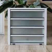 Fenêtre en aluminium personnalisée avec persiennes, cadre en aluminium, persiennes réglables, fenêtre à persiennes, verre de protection